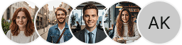 Multiple investor profile avatars on Zeal Capitex trading review block